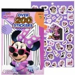 Minnie Bowtique 4 Sheet Foil Cover Sticker Pad 200+ Stickers