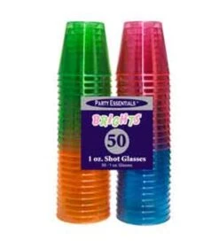Neon Shot Glass 1oz 50ct