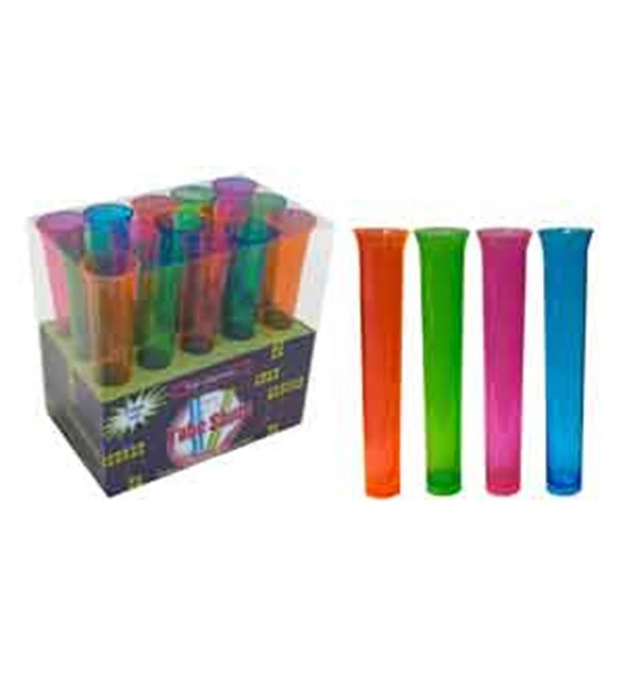 Neon Tube Shots Assorted 1.5oz 15ct 1 Neon Tube Shots Assorted 1.5oz 15ct