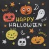 AMS Halloween Spooky Friends Luncheon Napkins 100ct 3 AMS Halloween Spooky Friends Luncheon Napkins 100ct -Toy World napkin l spooky friends bpp toy world inc