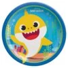 AMS Baby Shark Round Plates 7 Inch 8ct -Toy World plate 7in rnd baby shark toy world inc