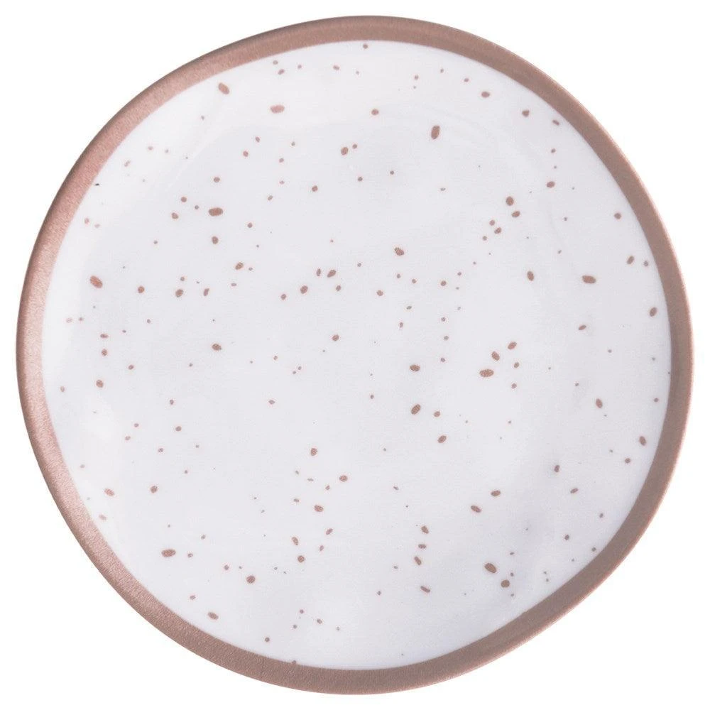 AMS Melamine Plastic Plate Rose Gold 8.35 Inch 1ct 1 AMS Melamine Plastic Plate Rose Gold 8.35 Inch 1ct