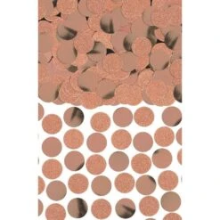 AMS Rose Gold Foil And Glitter Circle Confetti 1ct