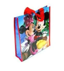 Mickey And Minnie Woven Pp Tote Bag (M)