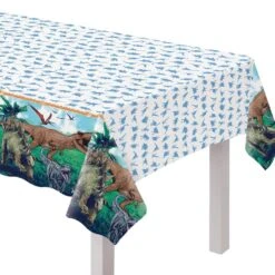 AMS Jurassic World Into The Wild Plastic Table Cover 54 Inch X 96 Inch 1ct