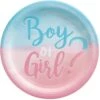 AMS The Big Reveal Round Plate 7 Inch 8ct -Toy World the big reveal 7in round plate 8ct toy world inc