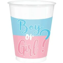 AMS The Big Reveal Plastic Cups 16 Ounce 25ct