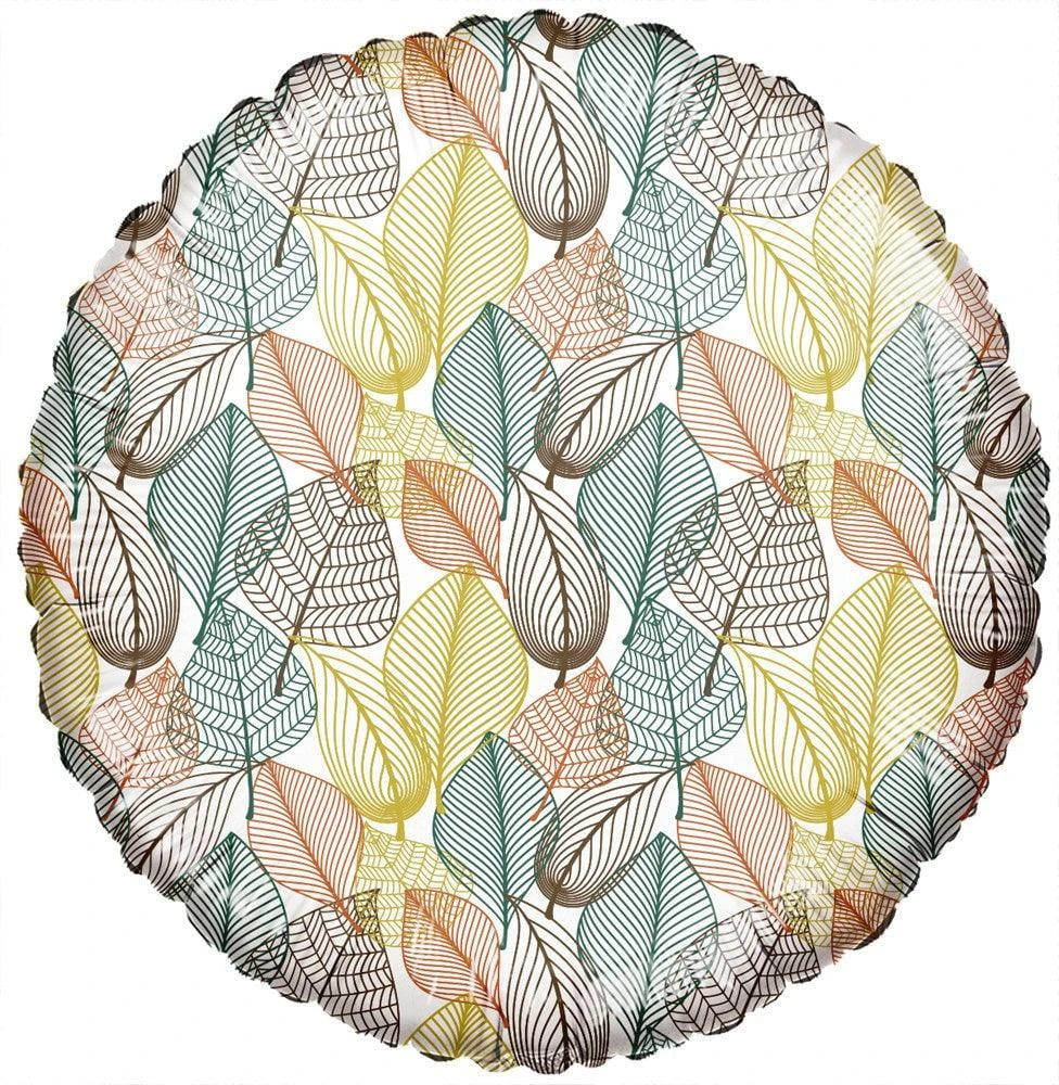 Tuftex Boo-La-La Leaves 18in Foil Balloon 1 Tuftex Boo-La-La Leaves 18in Foil Balloon