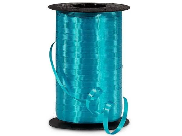 Turquoise Curling Ribbon 3/16in X 500yd 1 Turquoise Curling Ribbon 3/16in X 500yd