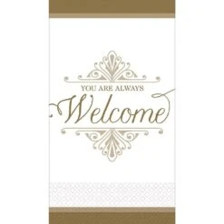 AMS Weding Reception Gold Premium Guest Towels 16ct