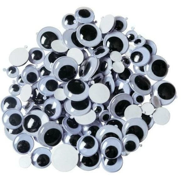 Dxn Wiggly Eye Pl N Stck Ast Sz Blck 100Ct-1 2 Dxn Wiggly Eye Pl N Stck Ast Sz Blck 100Ct-1 - Image 2