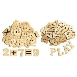 Dxn Wood Letters And Numbers 1.5in 200ct